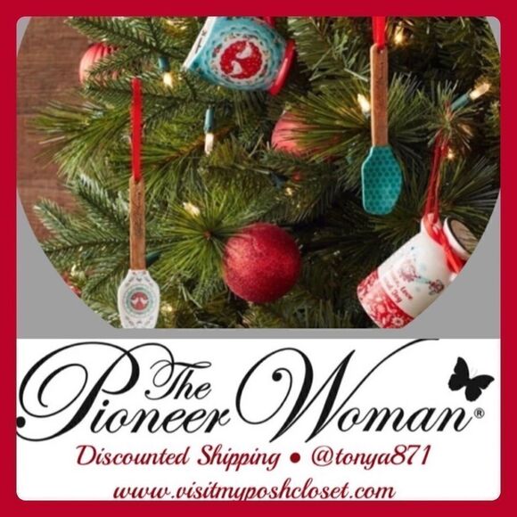 2022 🦋 New Pioneer Woman Kitchen Christmas Ornament Bundle, Set of 4 - Picture 1 of 9